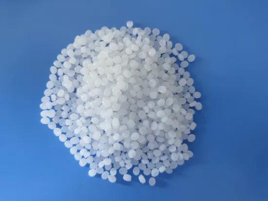 Thermoplastic rubber pellets in several colours, the raw stock for moulded toy housings